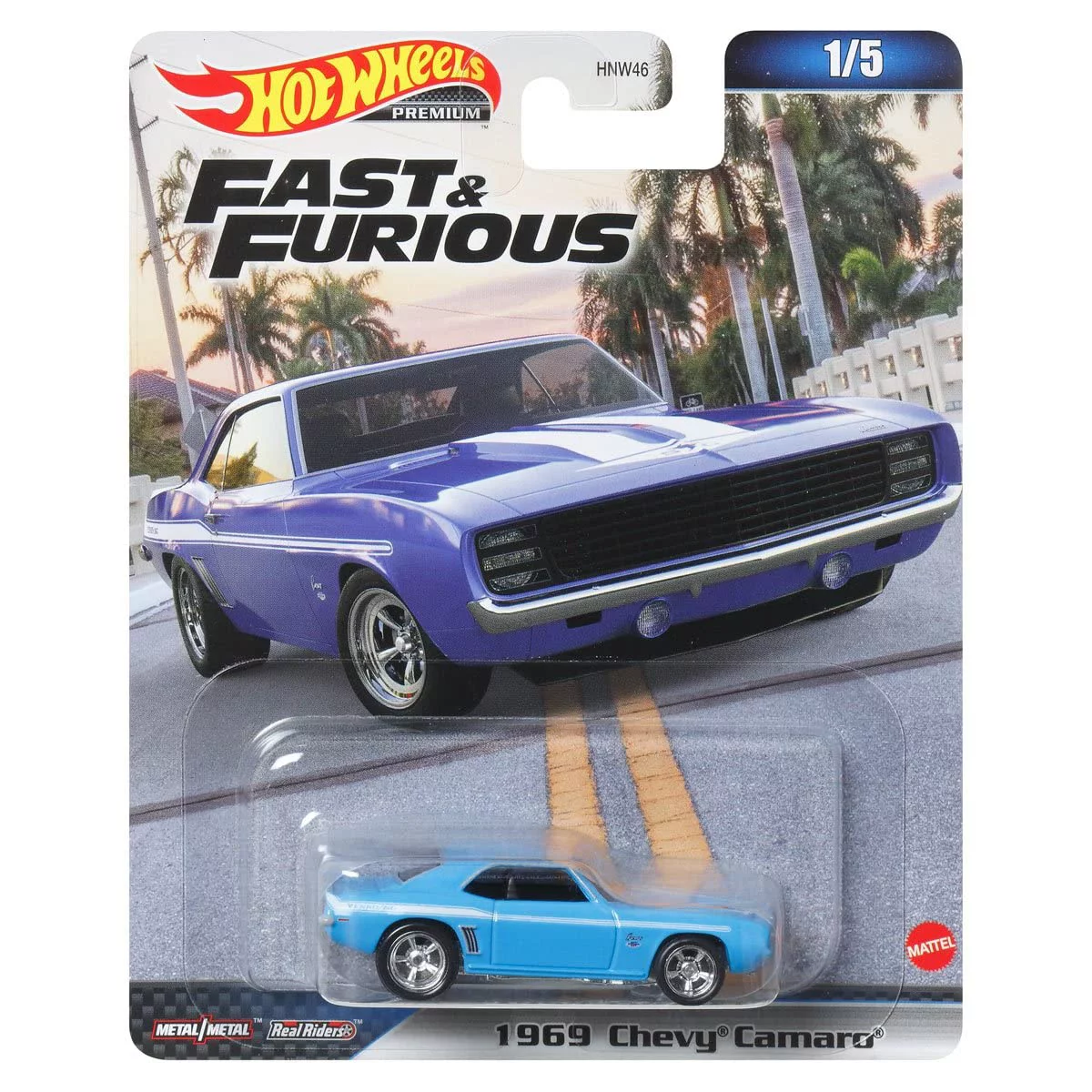 Bundle of 2 |Hot Wheels Fast and Furious 1:64 - (1969 Chevy Camaro & Toyota Land Cruiser FJ60)