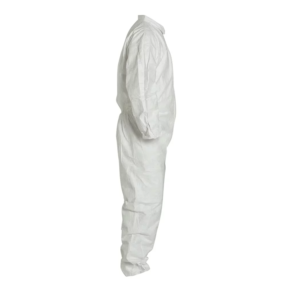 DuPont Tyvek Coveralls with Elastic Wrists and Ankles, White, Medium - 25 CA (251-TY125SWHMD0025VP)