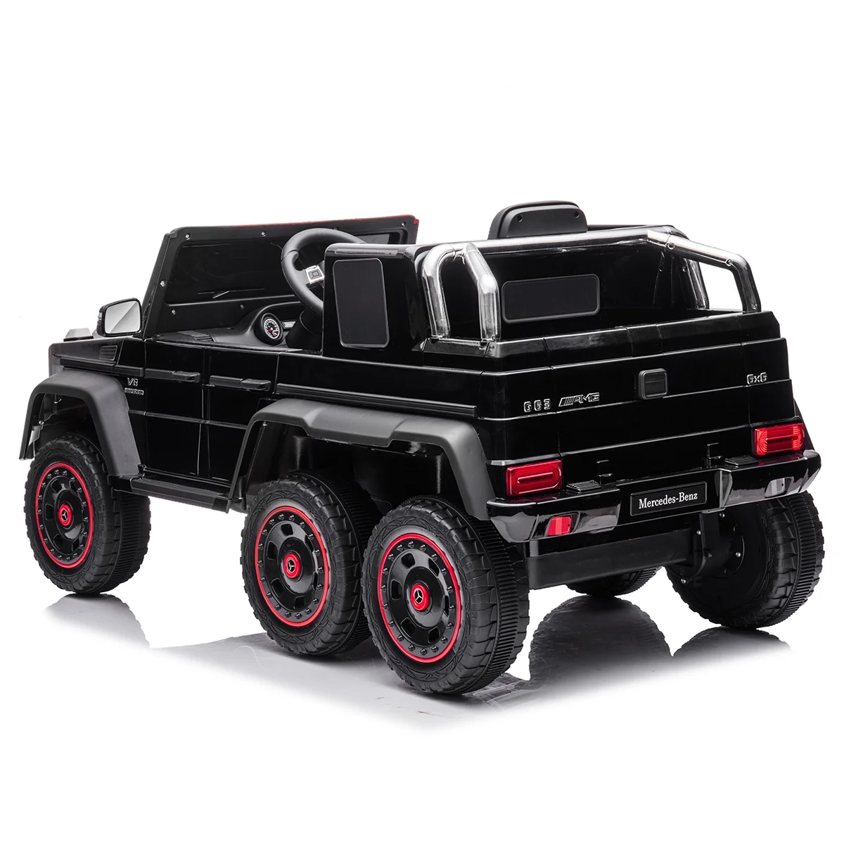 HNH 24V Kids Ride On Car with Remote Control Licensed Mercedes-Benz Electric Truck Car for Child Electric Vehicle Toy with 6 Wheel