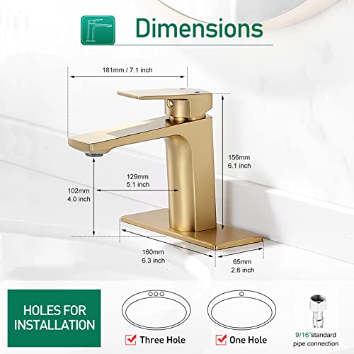 VOTON Vessel Sink Faucet Matte Black Tall Bathroom Faucet Single Handle Vanity Bathroom Sink Faucet 1 Hole Basin Mixer Tap with Water Supply Hose and Pop Up Sink Drain