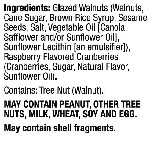 Salad Pizazz!® Raspberry Cranberry Walnut Frisco Salad Topper, 4 oz