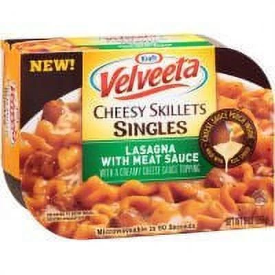 Lasagna with Meat Cheesy Skillets Singles Microwave Dinner 9 (Pack of 6) by
