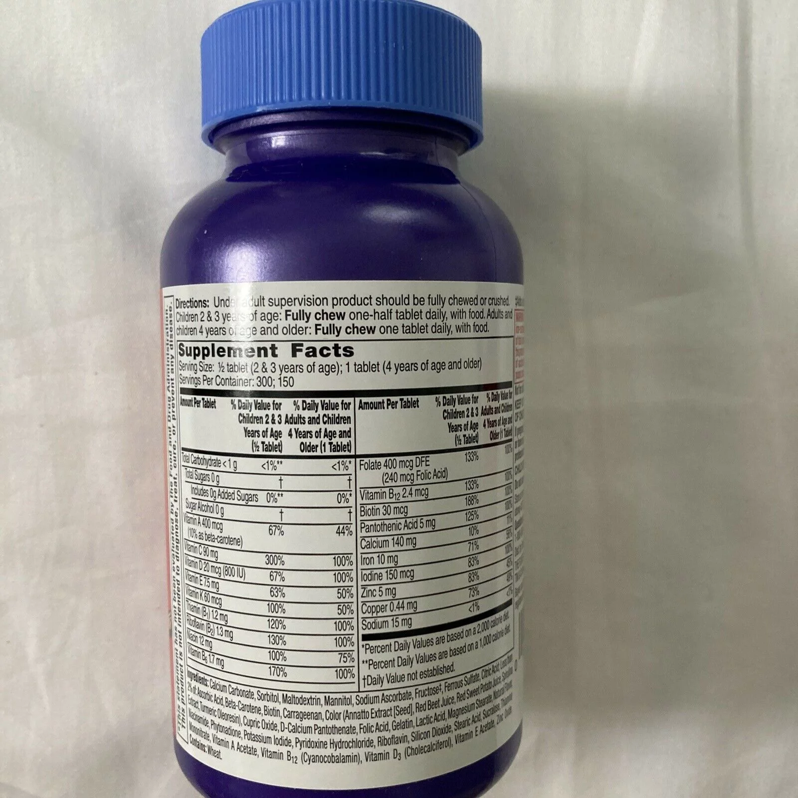 Flintstones Chewable Tablets Complete 150 Tablets (Pack of 4)