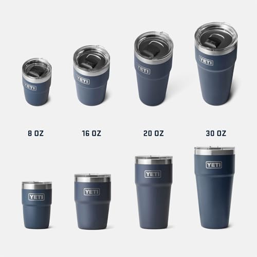 YETI Rambler 8 oz Stackable Cup, Stainless Steel, Vacuum Insulated Espresso Cup with MagSlider Lid