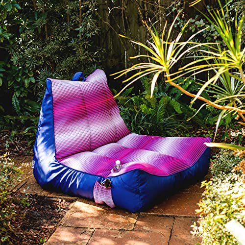 Big Joe Captain's Float No Inflation Needed Pool Lounger, Double Sided Mesh, Quick Draining Fabric