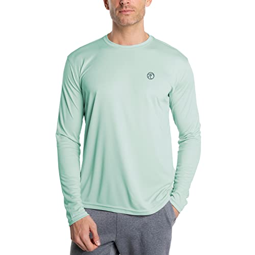 Vapor Apparel Men's Line Art Solar Outdoor UPF 50+ Long Sleeve T-Shirt, UV Sun Protection for Fishing, Running, Hiking