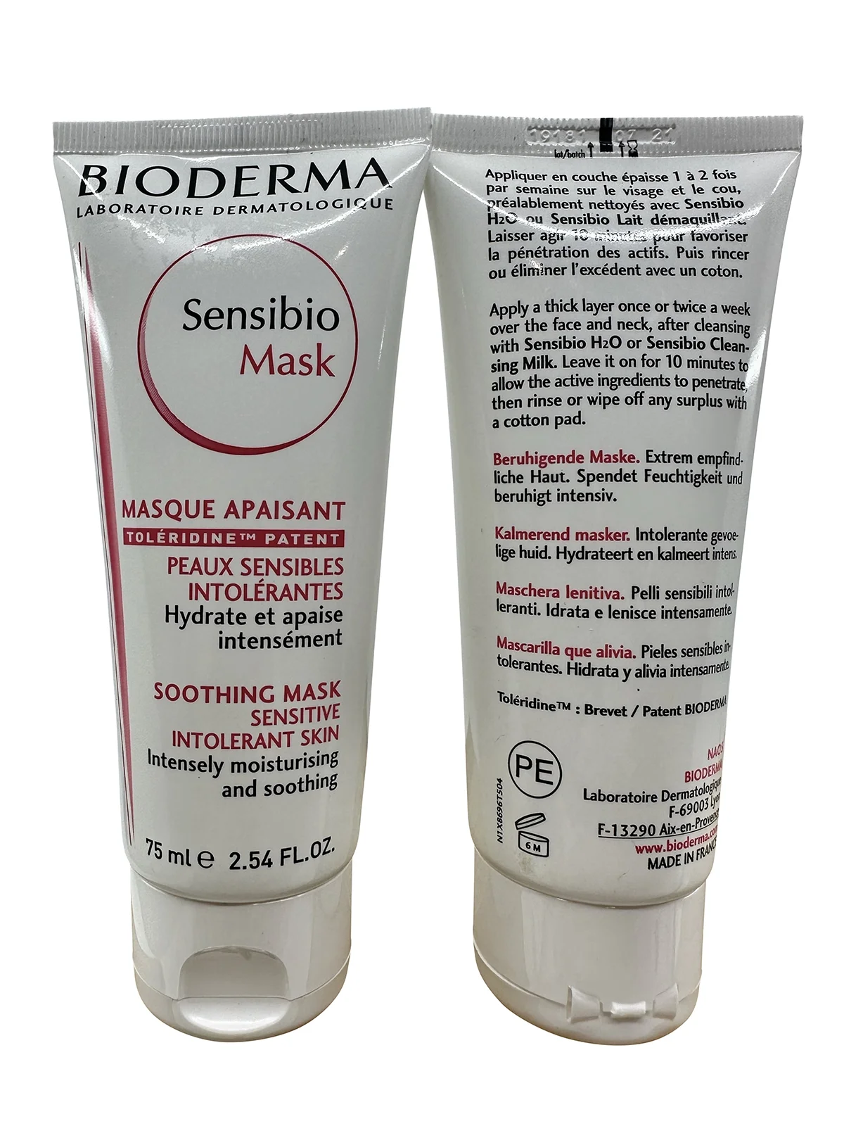Bioderma Sensibio Mask Sensitive & Intolerant Skin 2.54 oz Set of 2