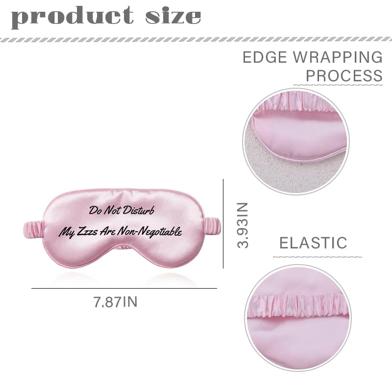 Funny Don't Disturb Eye Masks Travel Christmas Gift Idea Sleep Eyes Shield for Night Sleeping Satin Sleep Masks Eyeshade for Travel Snap Meditation Blindfold Eye Mask Silk Nighttime Eyes Cover