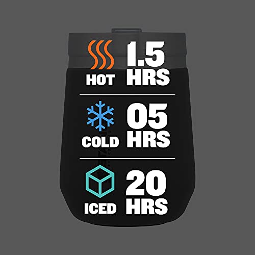 Stanley GO Everyday Wine Tumbler 10 oz | Press Fit Drink Through Lid | Beverage, Coffee, and Cocktail Cup | Insulated Stainless Steel Wine Glass | BPA-Free | Ash