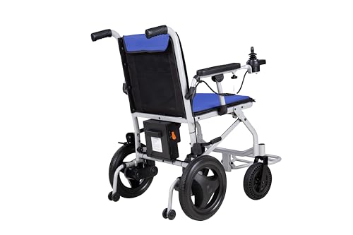 Rubicon DX04 - World Lightest (only 30lbs) Foldable Electric Wheelchair - Travel Size with Detachable Battery - Airline Approved - User Friendly - 10 mi Cruise Range (Model4)