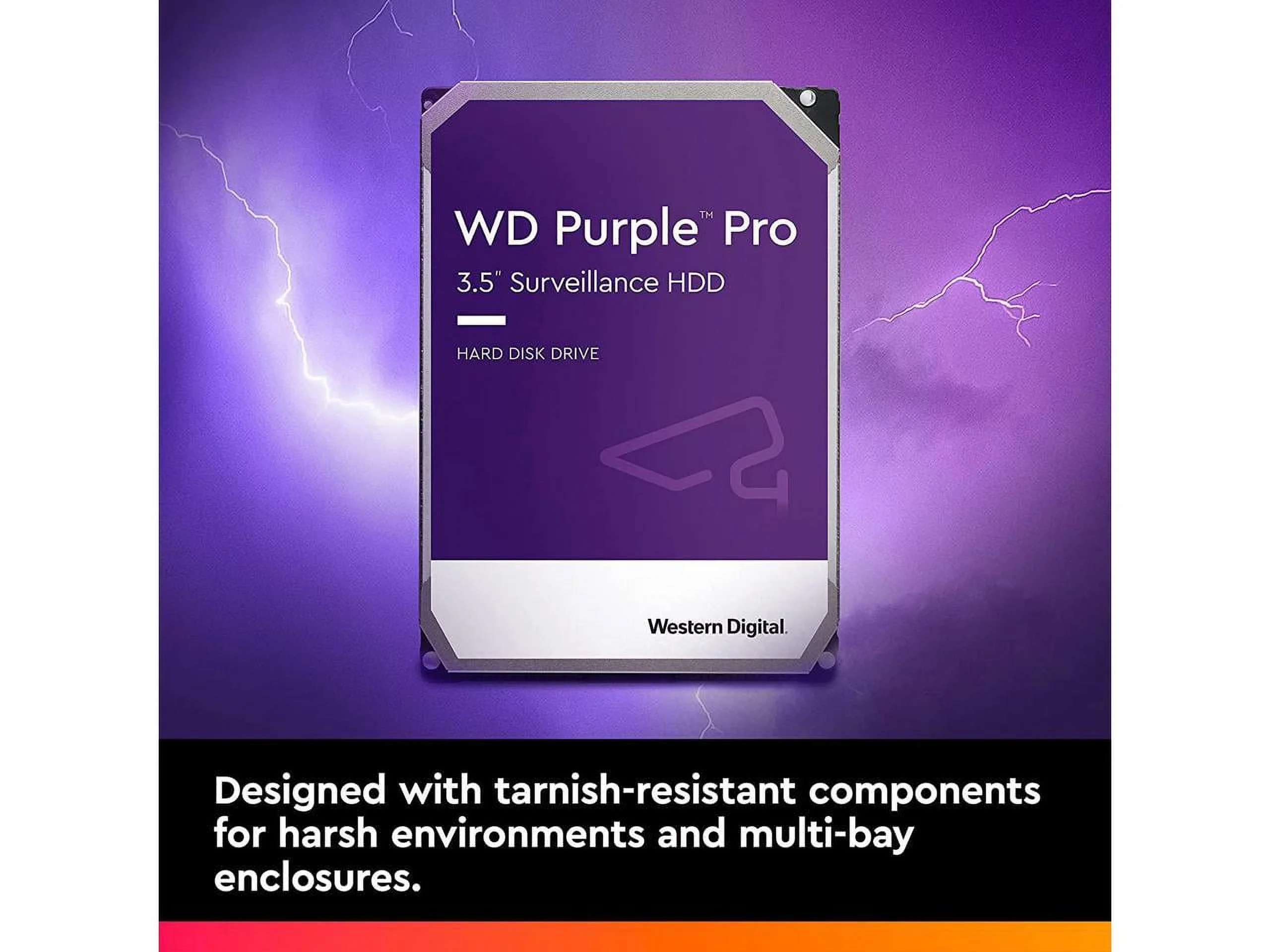 WD Purple Pro WD181PURP 18TB 7200 RPM 512MB Cache SATA 6.0Gb/s 3.5