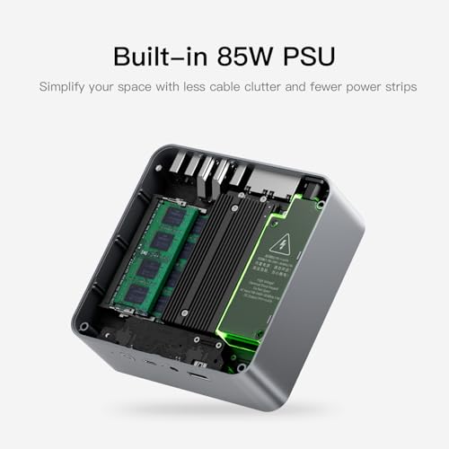 Beelink Mini PC SER5 with AMD Ryzen 5 5500U Mini Computer(6C/12T, up to 4.0GHz), 32GB DDR4 500GB NVMe SSD, Desktop PC 4K HD Dual Display HDMI/DP1.4/WiFi 6/Bluetooth 5.2/2.5Gbps Ethernet