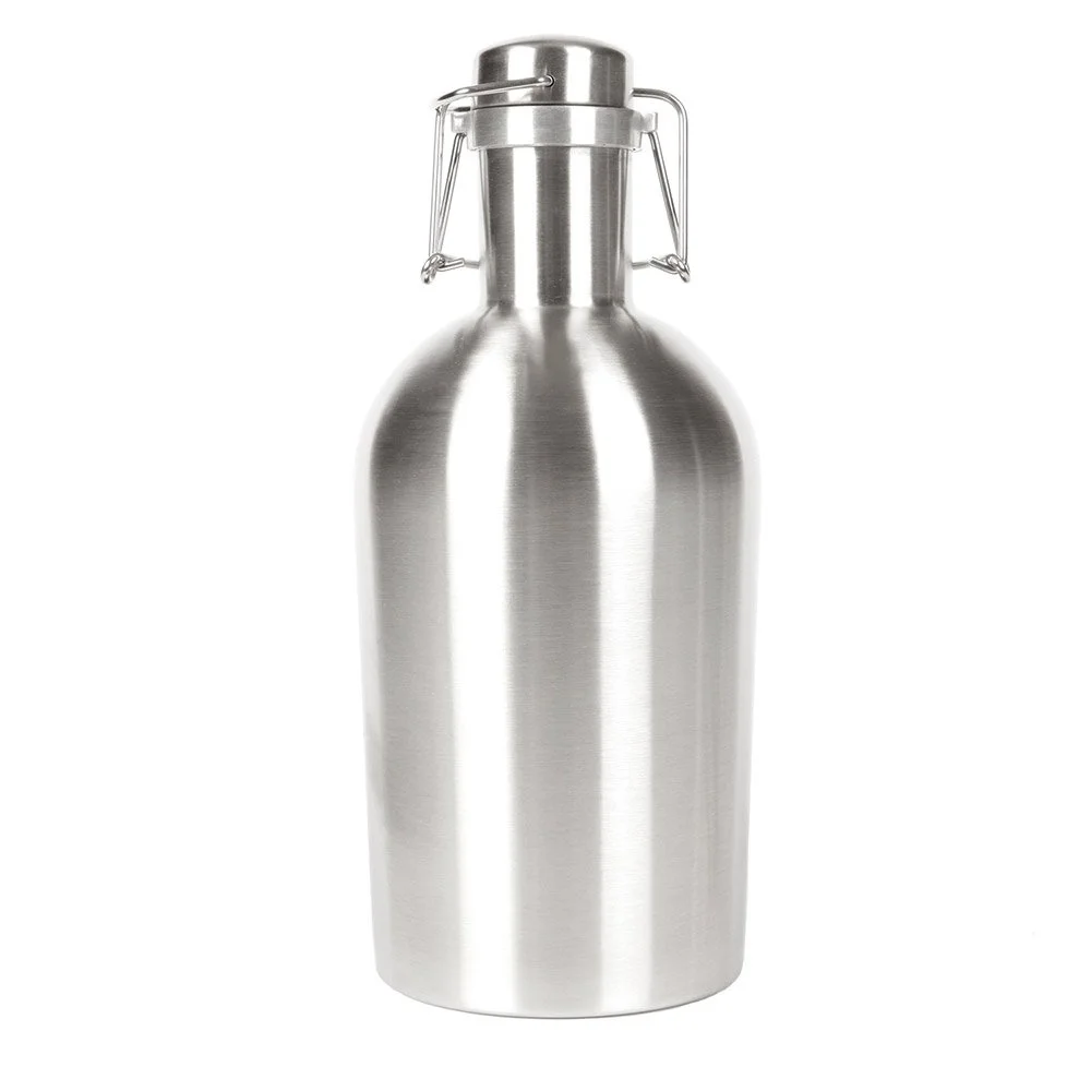 Growler - 64 Oz. Stainless Steel, Swing-Top Lid