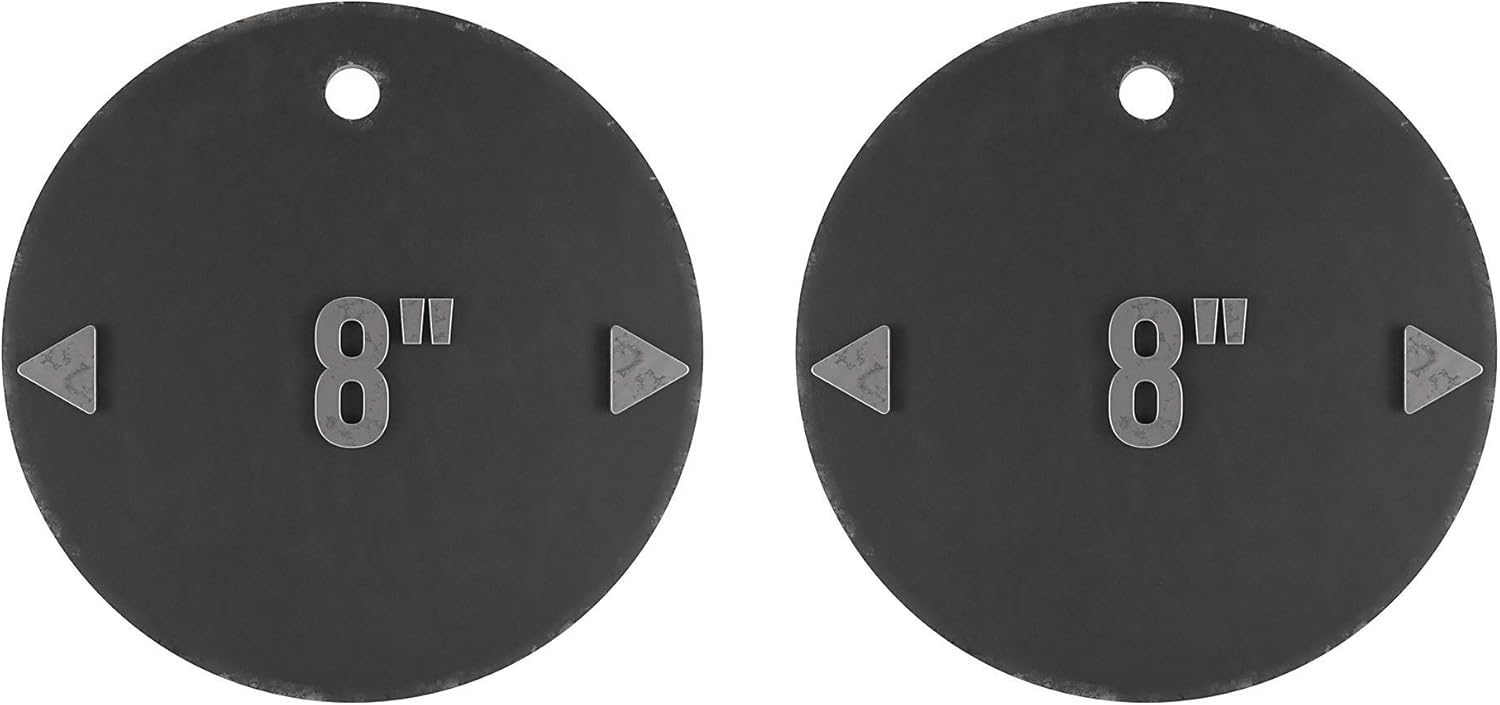 Solid Tactical Metal Mini Gong AR500 Steel Targets for Shooting - 8 Inch Steel Targets 2 Pack