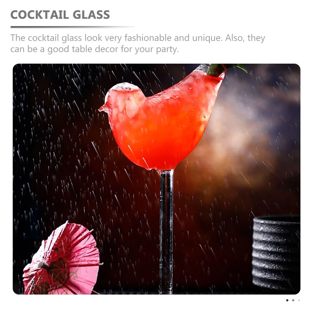 4pcs Glass Drinking Cup Smoke Cocktail Drinking Cup Glass Wine Container