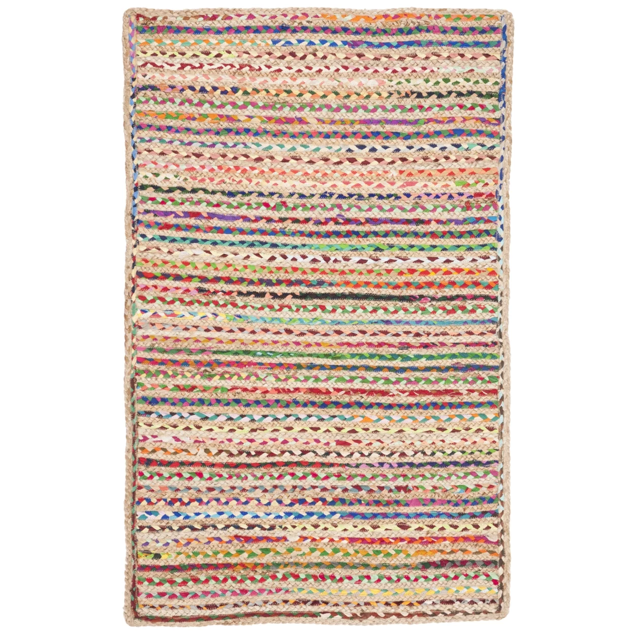 SAFAVIEH Cape Cod CAP251A Handwoven Natural / Multi Rug