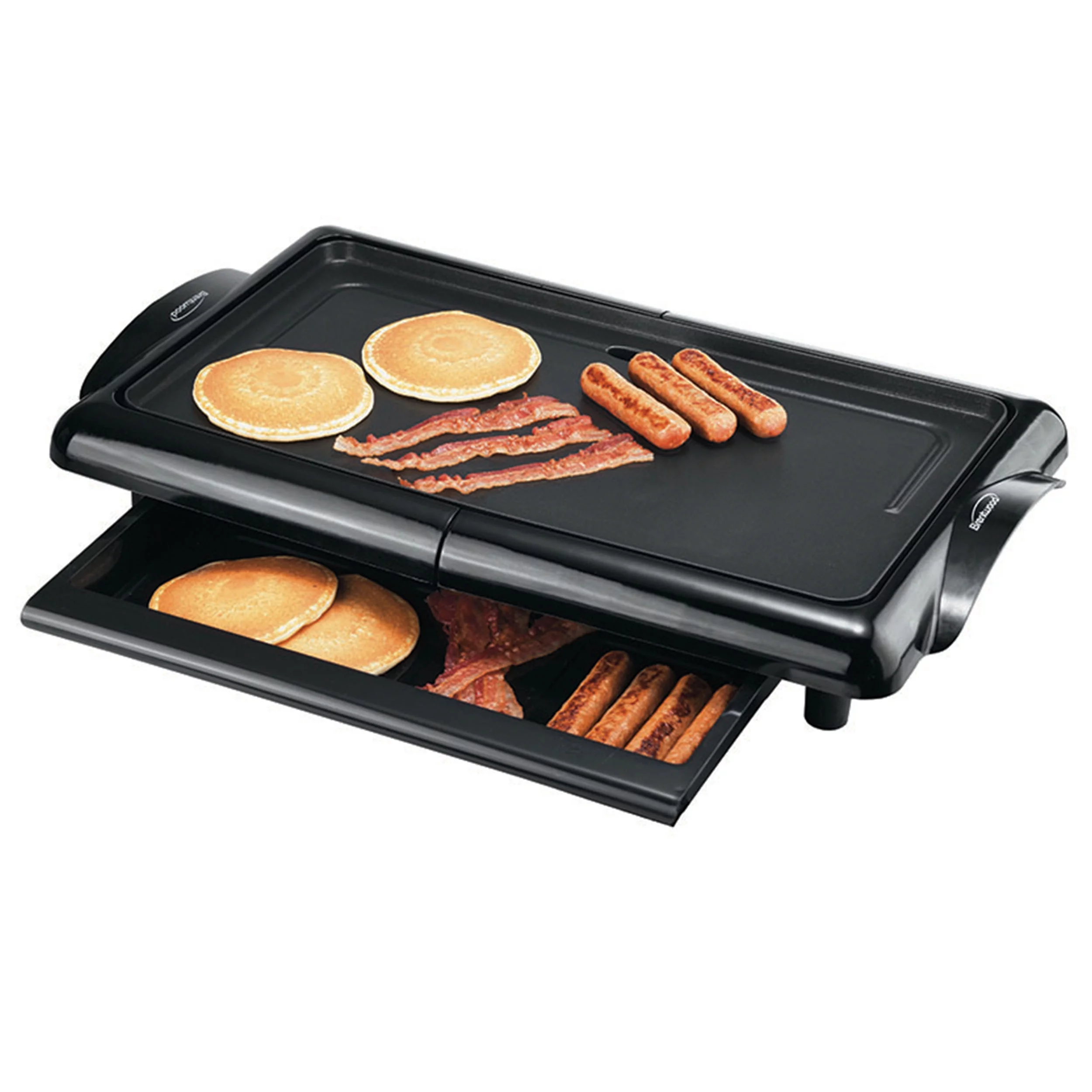 Brentwood Appliances 1400-Watt Non-Stick Electric Griddle with Drip Pan, 10inch x 20-inch, Black