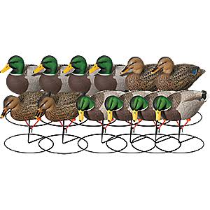 Cabela's Northern Flight Full-Body Mallard Decoy 12-Pack Kit with Bag - Grass