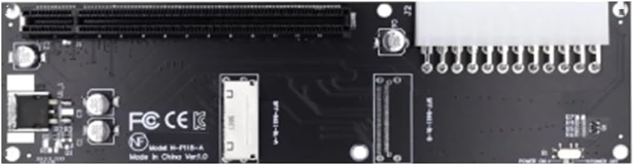 1 PCS Oculink SFF-8612 8X to PCIE X16 PCI-Express Adapter with ATX 24Pin Power Port Black for Mainboard Graphics Card