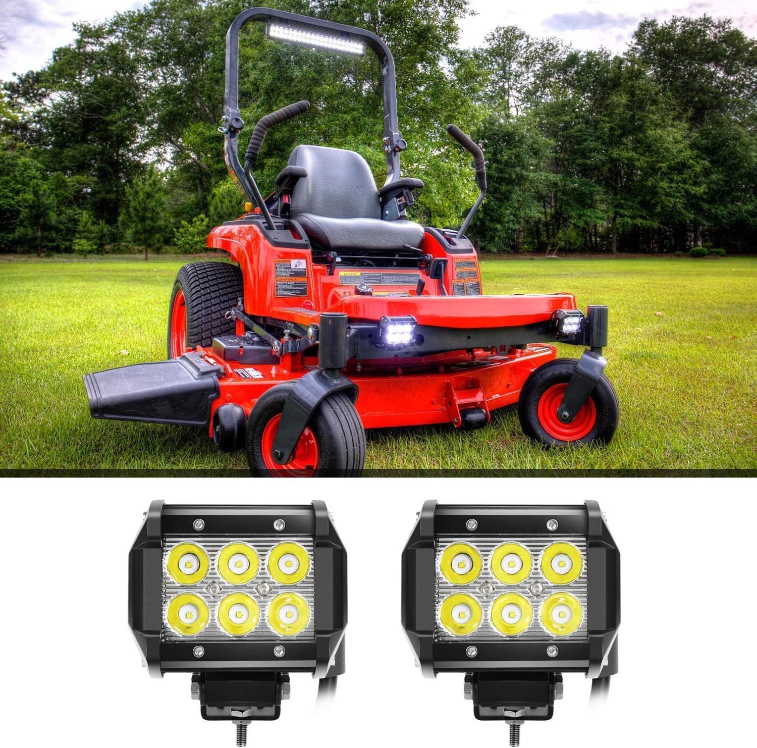 Nilight 2PCS Mounting Base Bracket LED Light Bar Slide Mount Bracket 2 Years Warranty (90034B),Black