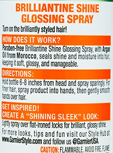 Garnier Fructis Style Brilliantine Shine Glossing Spray, Sleek 3 Fl Oz