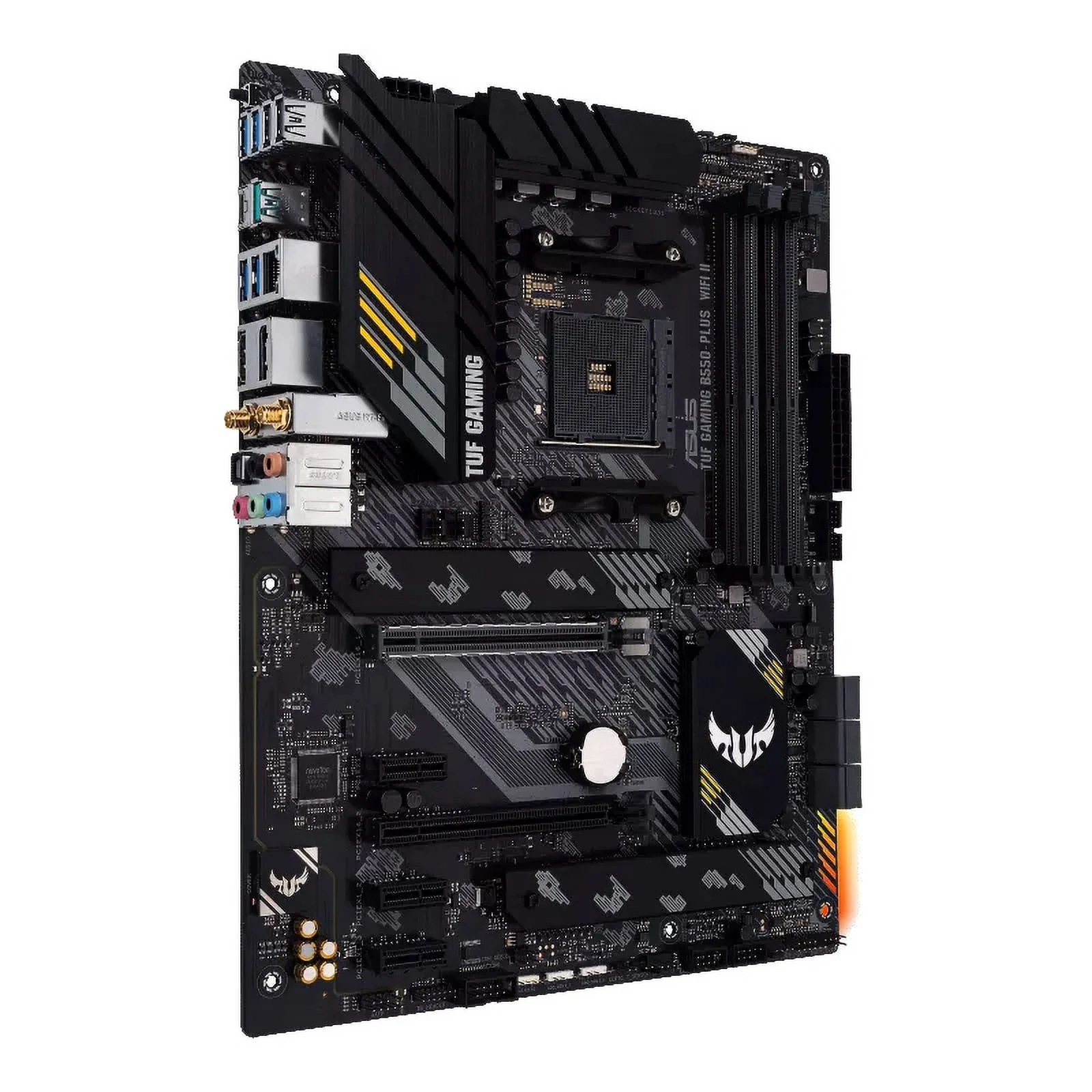 ASUS TUF Gaming B550-PLUS WiFi II AMD AM4 (3rd Gen Ryzen™) ATX Gaming Motherboard (PCIe 4.0, WiFi 6, 2.5Gb LAN, BIOS Flashback, USB 3.2 Gen 2, Addressable Gen 2 RGB Header and Aura Sync)
