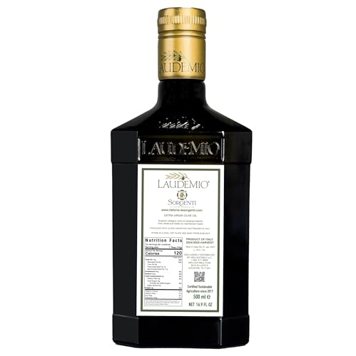 Laudemio Sorgenti, +650 mg/kg Tuscany Polyphenols Rich Extra Virgin Olive Oil, Fresh 2024-2025 Early Harvest, 2025 NYIOOC Gold Award, Frantoio Monovarietal, Lab Tested, No Pesticides, 16.9 fl oz