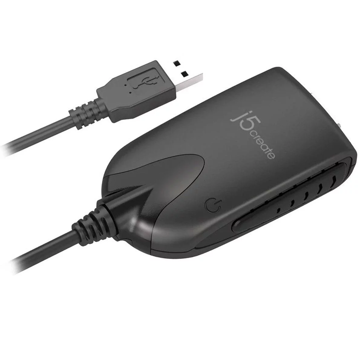 j5create - USB-A-to-VGA Adapter - Black/White