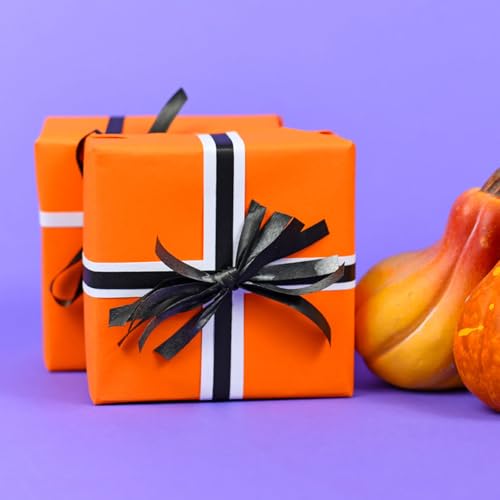 Vanhench Black Wrapping Paper, 17.5