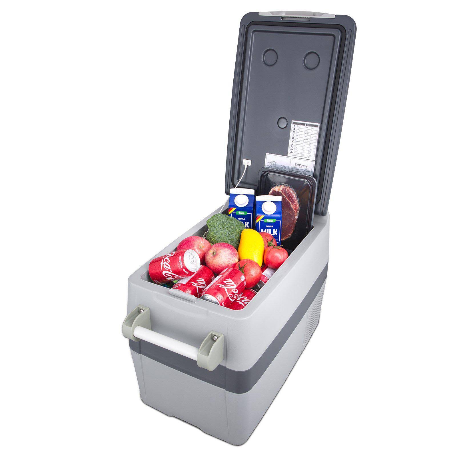 Setpower AJ40 42 Quarts Portable Freezer Fridge 12V Cooler, 0-50, DC 12/24v, AC 110-240v, Car Fridge Compact Refrigerator, for T