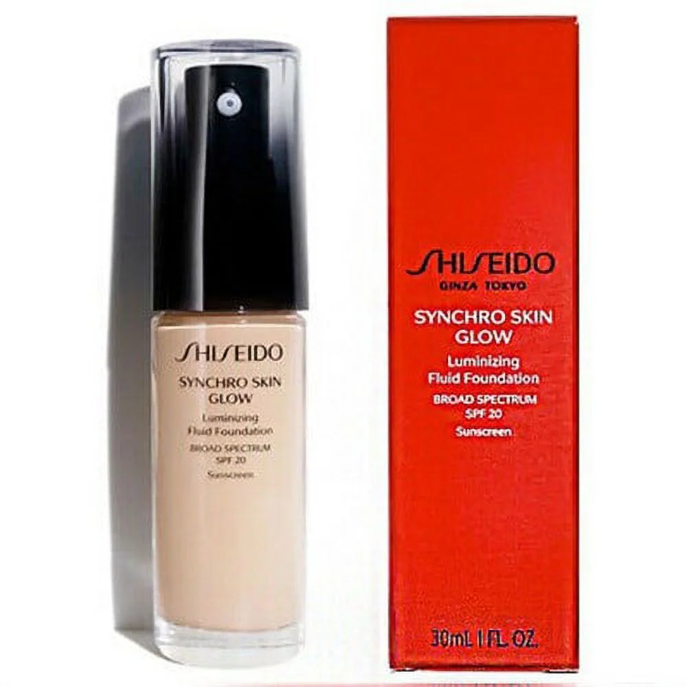 Shiseido / Synchro Skin Glow (2) Rose Foundation Liquid 1.0 oz (30 ml)