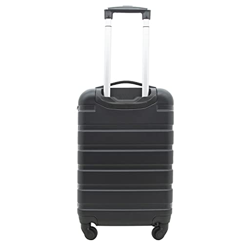 Travelers Club Harper Luggage, Black, 20-Inch Carry-On