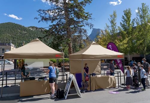 MASTERCANOPY Durable Pop-up Canopy Tent with 1 Sidewall (10'x10',White)