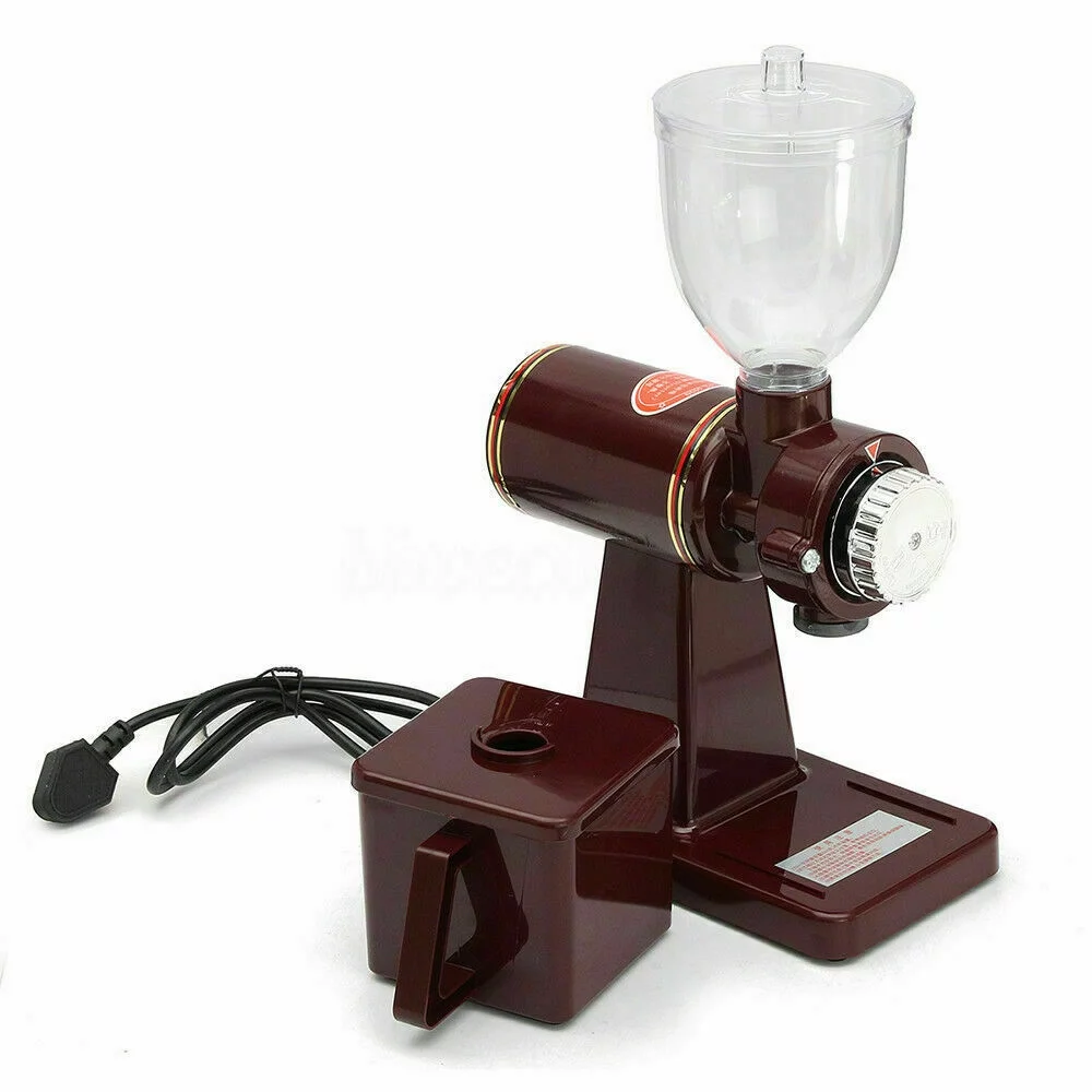 Commercial Electric Automatic Coffee Grinder Burr Espresso Bean Home Grind Red 110v 150g/min Commercial Home Electric Burr Coffee Bean Grinder Milling Grinding Electric Coffee Bean Grinder Auto