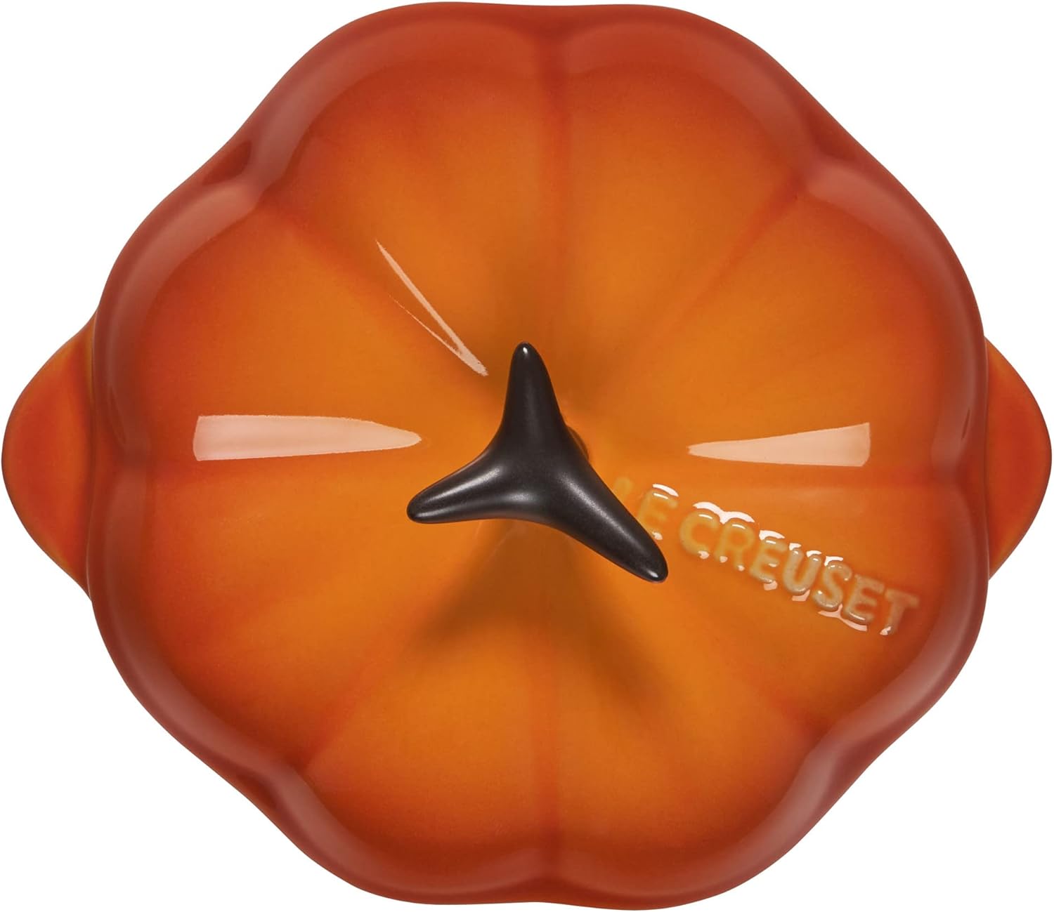 Le Creuset Stoneware Figural Pumpkin Petite Cocotte, 12oz, Persimmon