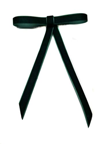 EmilyRose Couture Small Velvet Hair Bow Collection (Alligator Clip, Red)