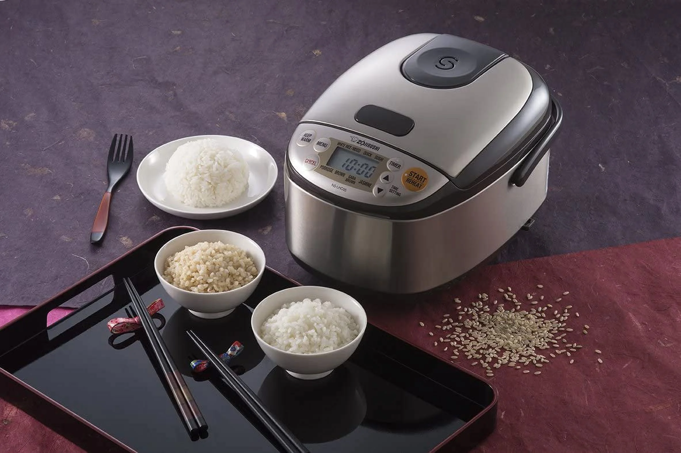 Excellent Zojirushi NS-LHC05 Micom Rice Cooker & Warmer  Stainless Dark Brown