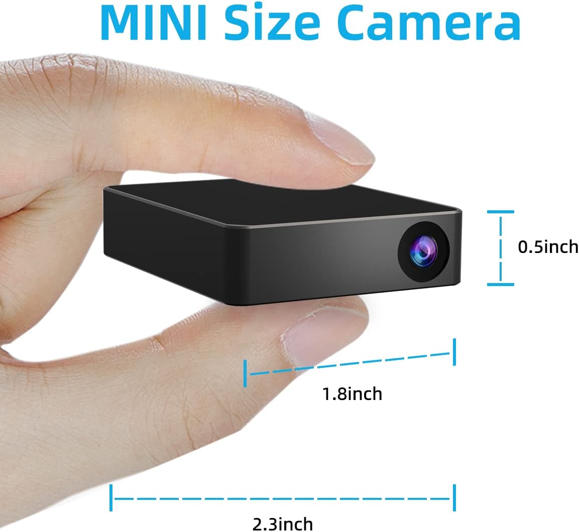 Smart Mini Nanny Security WiFi Camera, ASIEVIE M2 1080P Wireless (Only 2.4 GHz ) Small Home Camera with Motion Detection,Ultra-Wide Angle Lens,Local Storage and Wireless APP Real Time View