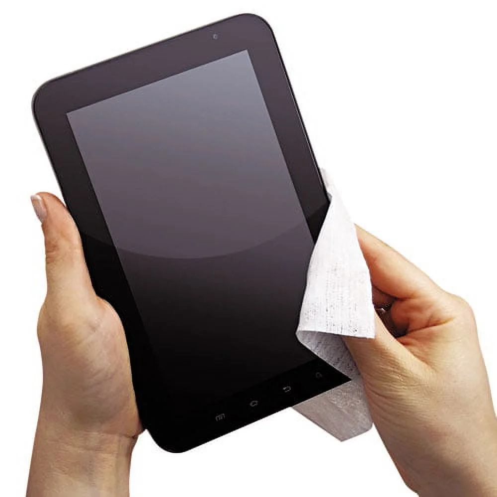 Tablet and Laptop Cleaning Wipes, 5 x 7, Unscented, White, 70/Tub | Bundle of 10 Each