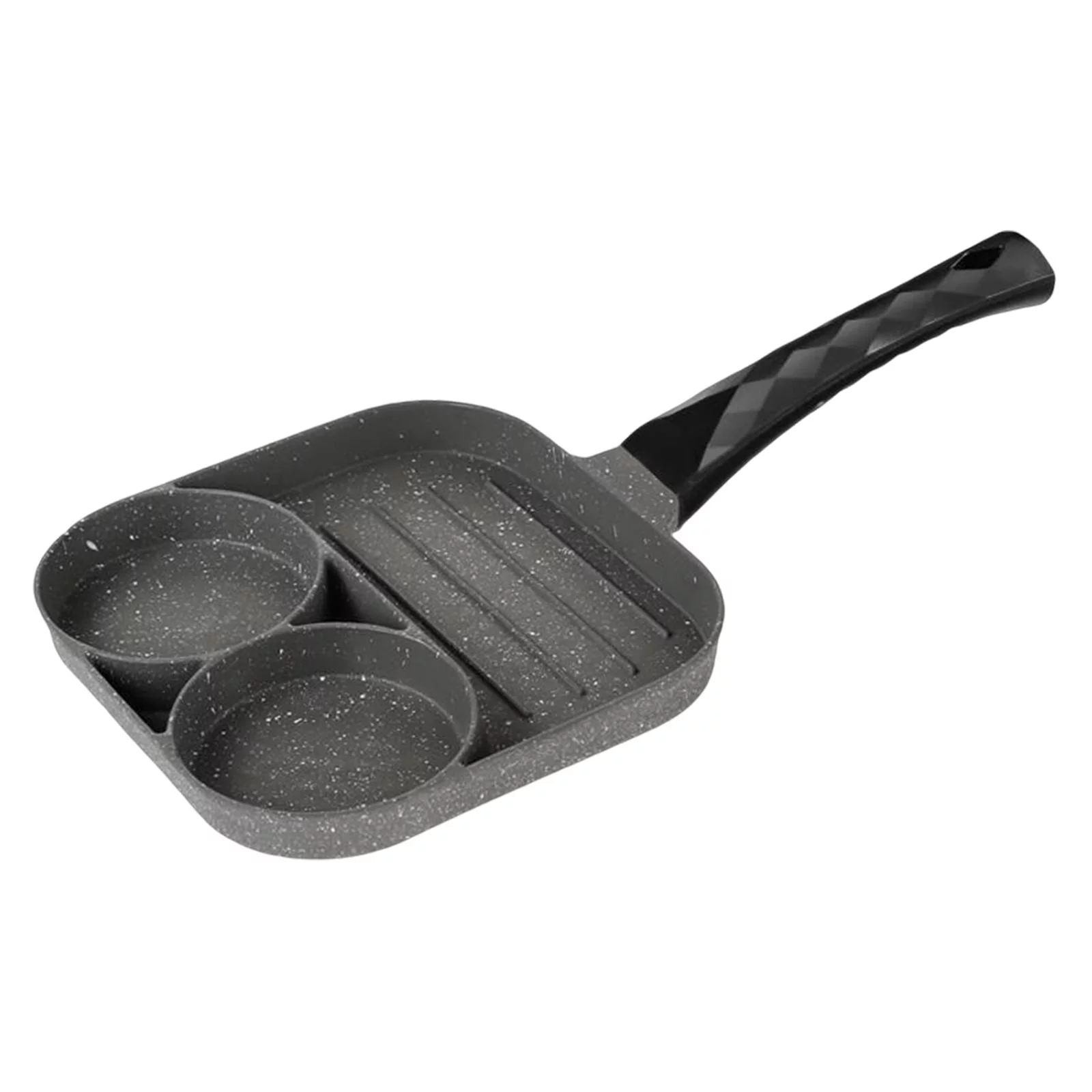 Small Breakfast pot Multifunctional Frying Pan with 2 in 1 Non-Stick Saucepan for Breakfast Makerfor Cooking Ham Omelette