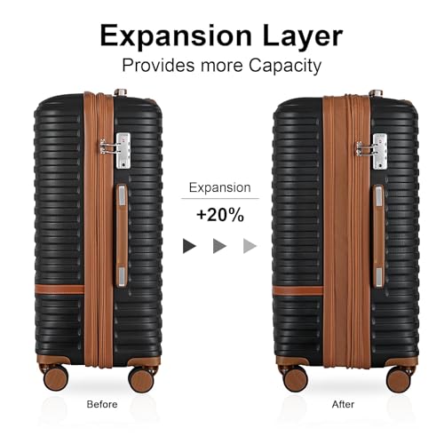 Joyway Expandable Carry on Luggage Sets Airline Approved, Lightweight Hard Shell 20 Inch Carry-on Suitcase with Spinner Wheels