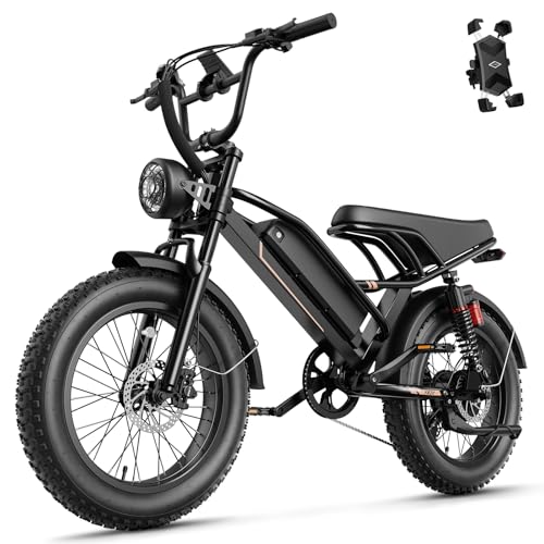 Jasion YR20 Electric Bike for Adults with Peak 2000W Motor, 48V 20AH Battery Electric Bicycle, 20