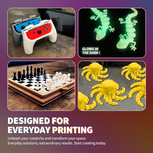 OVERTURE PLA Filament 1.75mm PLA 3D Printer Filament, 2kg Cardboard Spool (4.4lbs), Dimensional Accuracy +/- 0.02mm, Fit Most FDM Printer (Black 2-Pack)