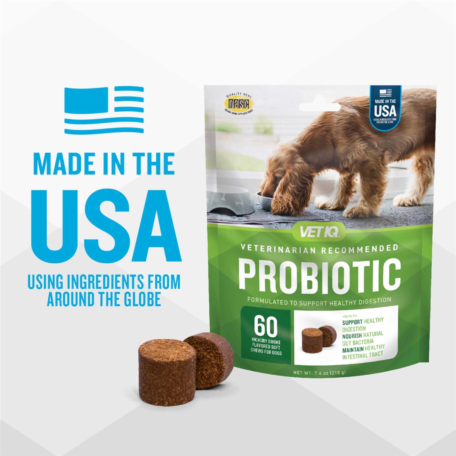VetIQ Probiotic Soft Chew Supplement for Dogs - Pet Supplies online store