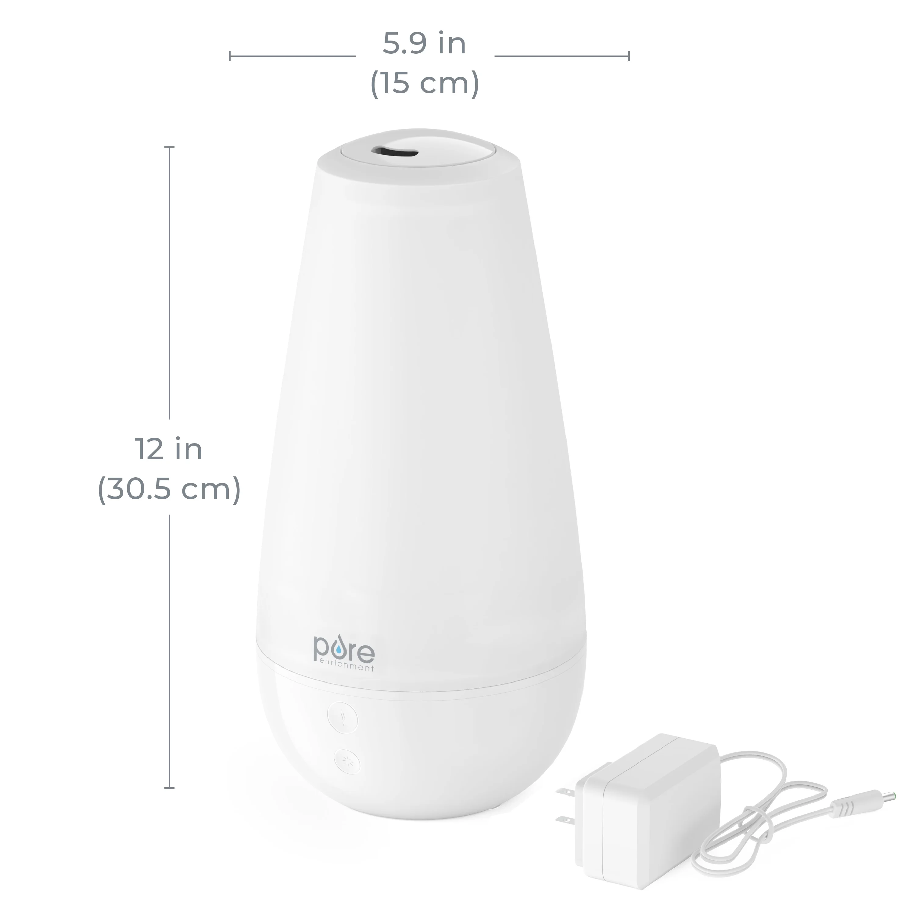 Pure Enrichment PureSpa XL 3-in-1 Cool Mist Humidifier, Essential Oil Diffuser & Mood Light - 2L Tank Provides Powerful Mist Coverage up to 350 sq ft in Bedroom, Office & Large Rooms