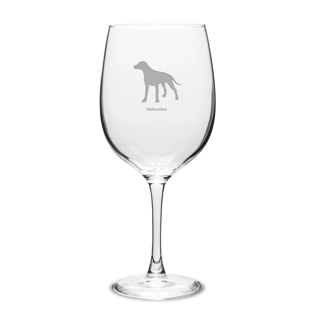 Dalmation Deep Etched 19 oz Classic Red Wine Glass