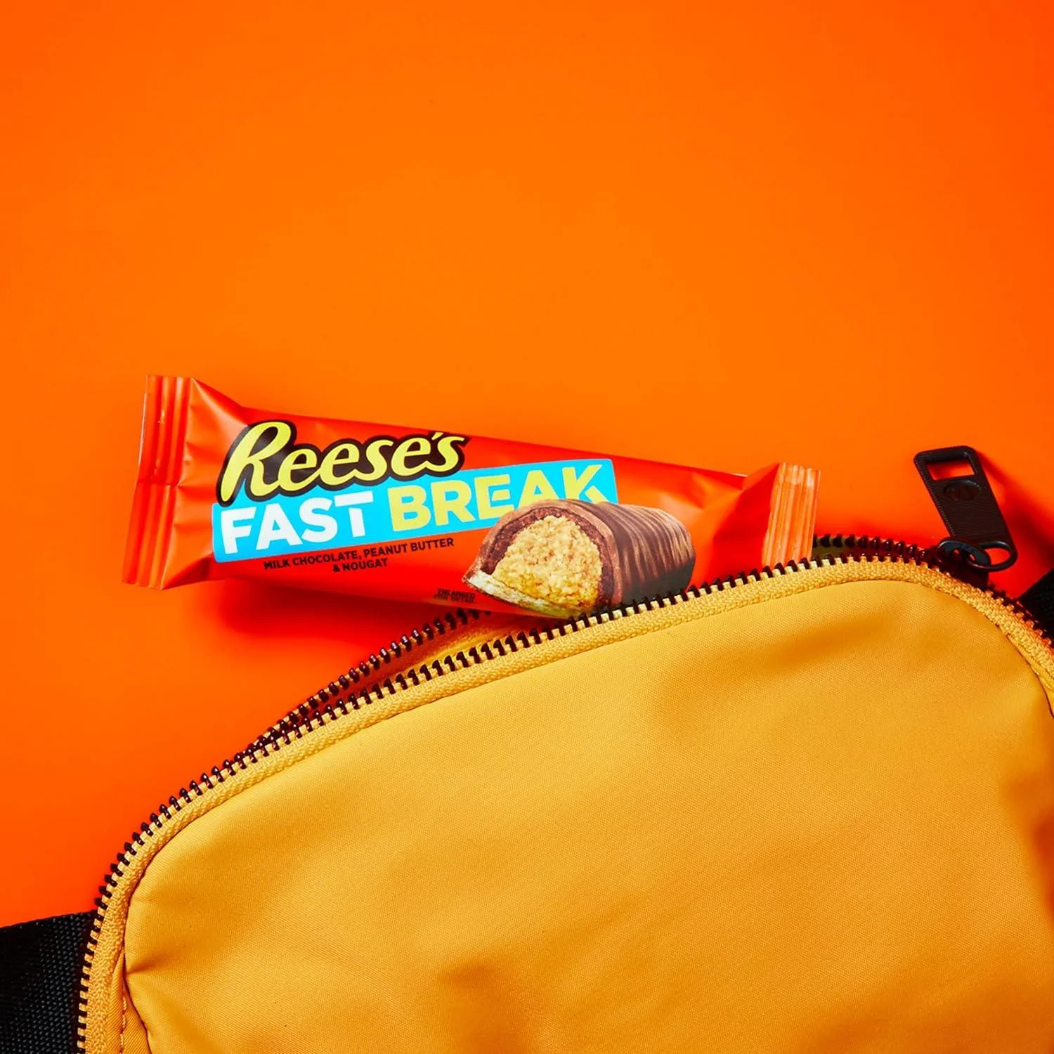 6 pack of REESE'S FAST BREAK Peanut Butter Nougat Candy Bars- A Tasty Treat | 1.8 oz | RADYAN