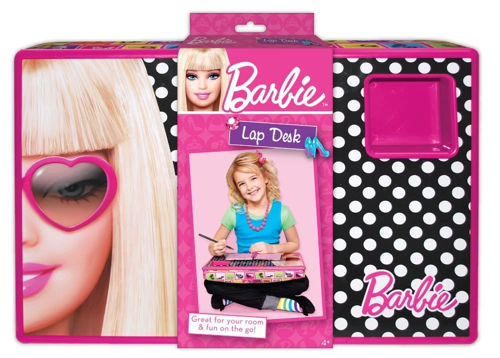 Fashion Angels Barbie Lap Desk - Sitting in bed, on the couch, or even in the car - this makes a portable design workspace wherever you go