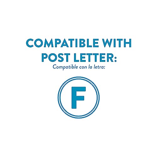 Architectural Mailboxes Barrington Galvanized Steel Post Mount Mailbox, Compatibility Code F, 7900-1B-R-10, Black, Large Capacity