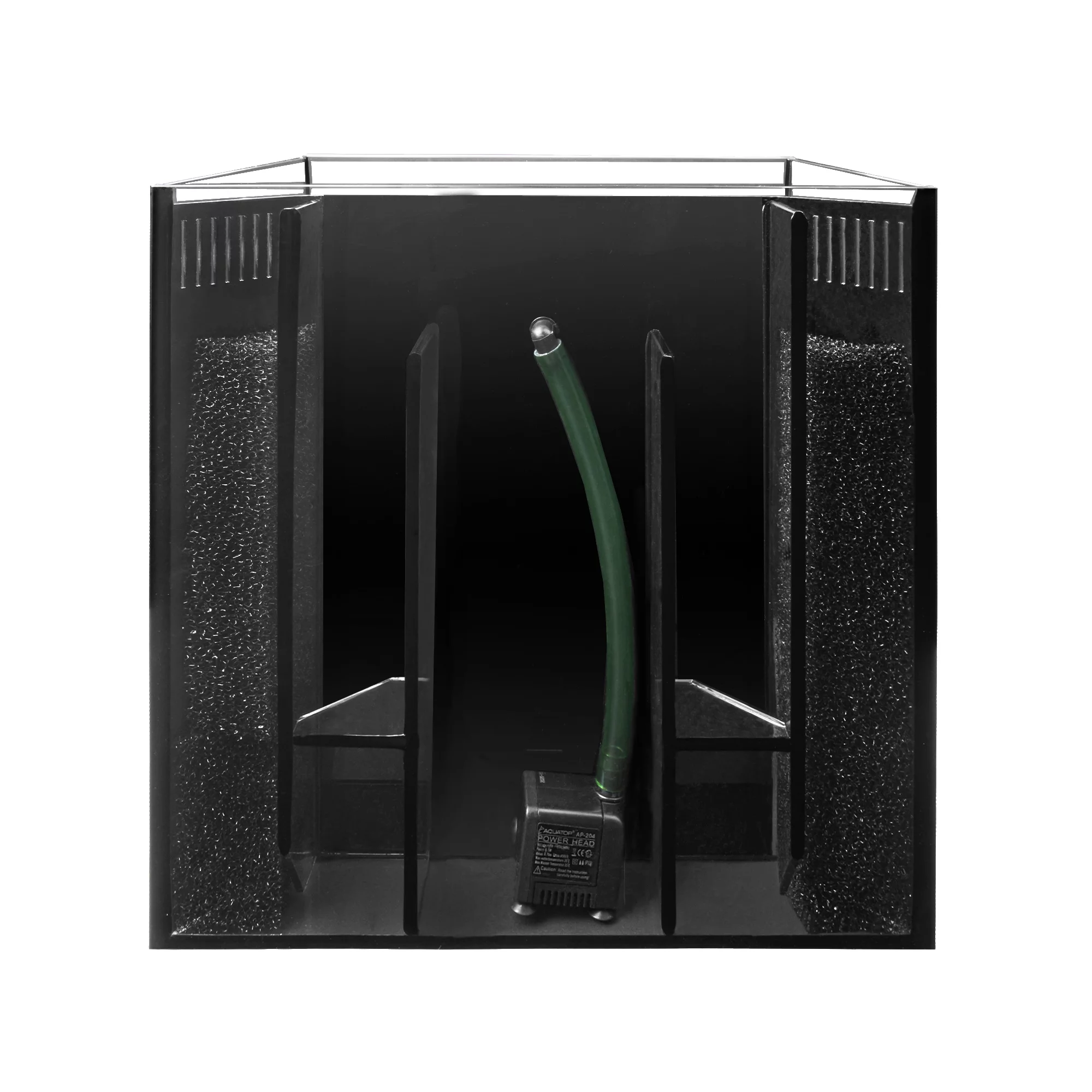 Aquatop Bow Front 5 Gallon Glass Aquarium Desktop Fish Tank, All In One with Pump and LED Light, BFT-05